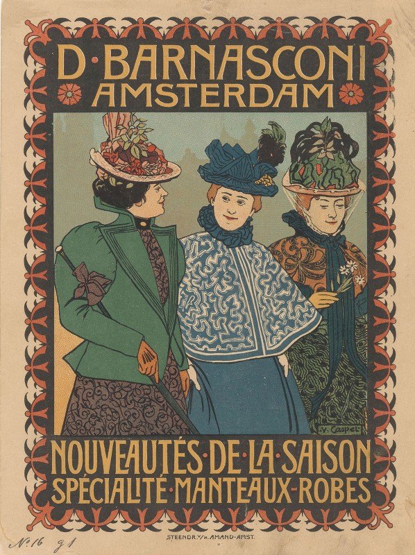 `Advertisement of clothing store D. Barnasconi in Amsterdam (1880 ` 1928) -
