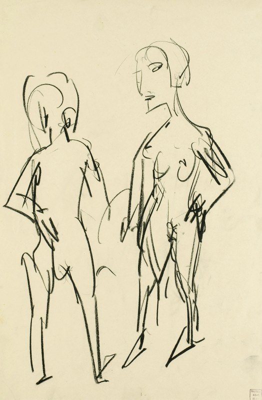 `Figürliche Skizze (zwei Akte) (1925) -