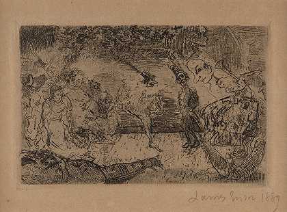 奇妙的球`Le bal fantastique (1889) by James Ensor