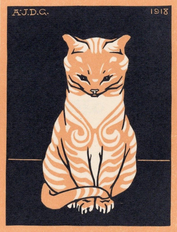 `Zittende kat (1918) -