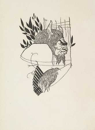怪诞`Grotesques by Aubrey Beardsley 7 (1910s) by Aubrey Beardsley 7 by Aubrey Vincent Beardsley