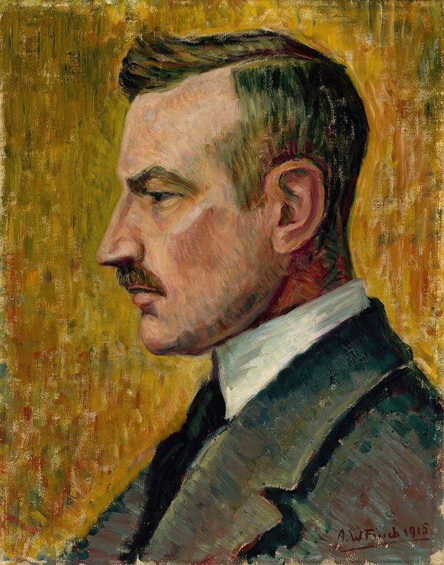 `Portrait of Artist Magnus Enckell (1915) -