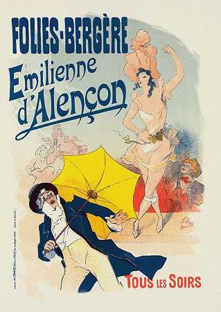 艾伦森艾米莲`Émilienne Dalençon (1898) by Jules Chéret