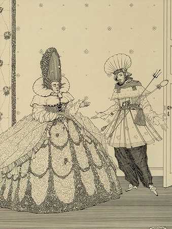 睡觉的美丽，查尔斯佩鲁的童话故事`The Sleeping Beauty, The Fairy Tales of Charles Perrault (1922) by Harry Clarke