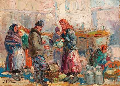 在市场`At the Market by Erno Erb