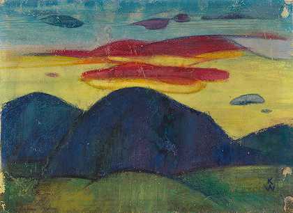 Sonnenuntergang`Sonnenuntergang (around 1939) by Karl Wiener