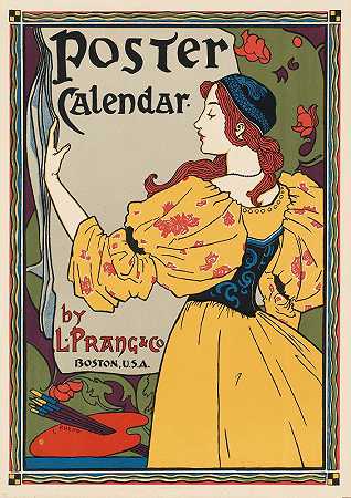 海报日历`Poster Calendar (1890~1920) by Louis Rhead