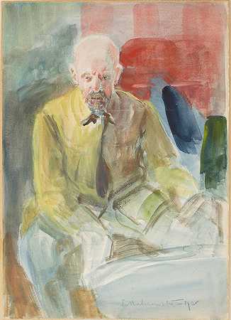 自画像`Self~portrait (1920) by Jacek Malczewski