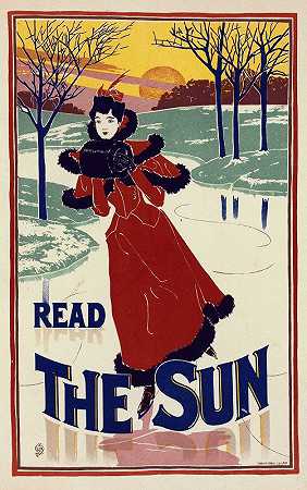 太阳`The Sun (1900) by Louis Rhead
