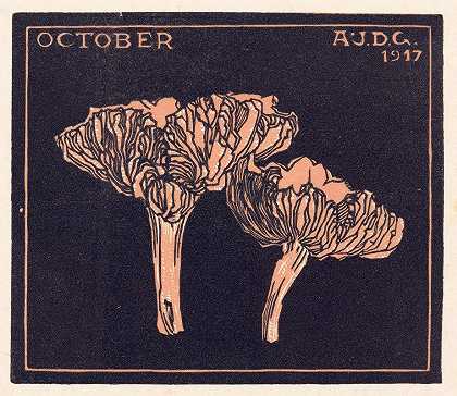 十月`October (1917) by Julie de Graag