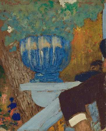 蓝杯`La Coupe Bleue (circa 1895~98) by Édouard Vuillard