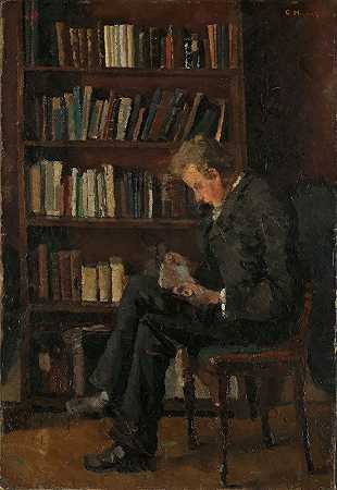 andreas阅读`Andreas Reading (1882–1883) by Edvard Munch