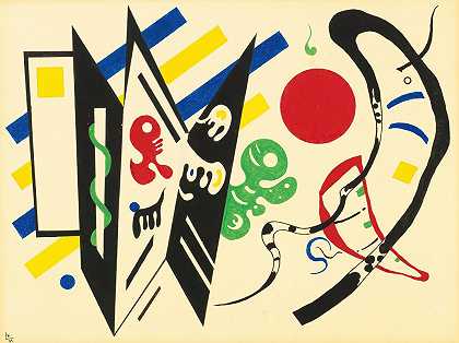 互惠的`Réciproque (1935) by Wassily Kandinsky