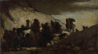 移民`Les émigrants (1857) by Honoré Daumier