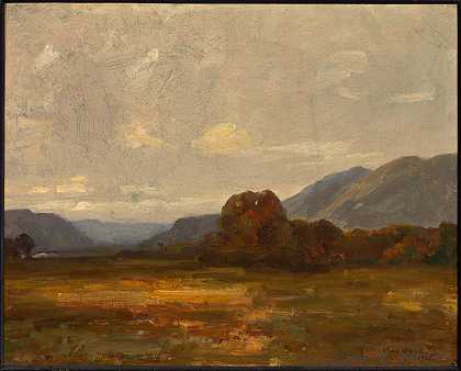 景观`Landscape (1905) by Max Weyl
