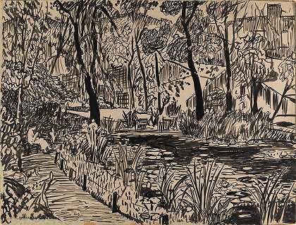 植物园`Arboretum (ca. 1914~1918) by Henry Lyman Saÿen