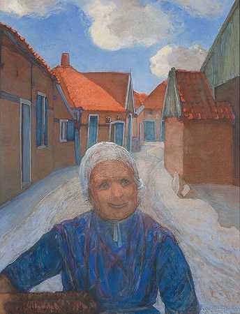 op de lappbrink te winterswijk`Op de Lappenbrink te Winterswijk (1882 1944) by Piet Mondrian