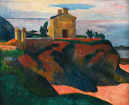 潘杜的房子`La Maison Du Pan~Du (1890) by Paul Gauguin