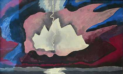 雷阵雨`Thunder Shower (1940) by Arthur Dove