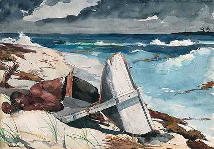 飓风后，巴哈马`After the Hurricane, Bahamas (1899) by Winslow Homer