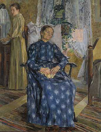 疲劳的`Tired (1898) by Carl Wilhelmson