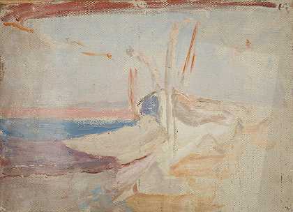 科林斯（波希米亚）`Corinth (On Board the Bohemia) (1910) by Jan Ciągliński