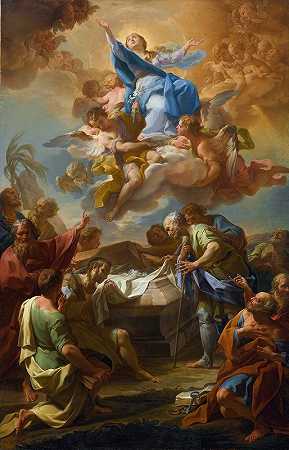 假设女子`Assumption Of The Virgin by Corrado Giaquinto