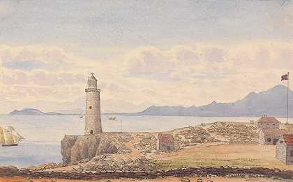Europa Lighthouse，Ceuta，西班牙`Europa Lighthouse, Ceuta, Spain (1843) by George Lothian Hall