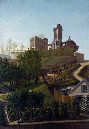 Solferino塔在蒙马特`La Tour Solférino, à Montmartre (1860) by Léon Rolla
