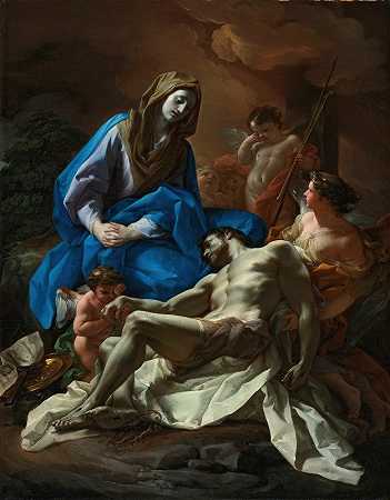pietà.`Pietà by Corrado Giaquinto
