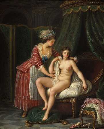 洗澡`Le Bain (1780) by Nicolas-René Jollain