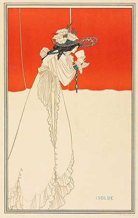 伊索尔德`Isolde (1895) by Aubrey Vincent Beardsley