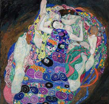 少女`The Maiden (1913) by Gustav Klimt