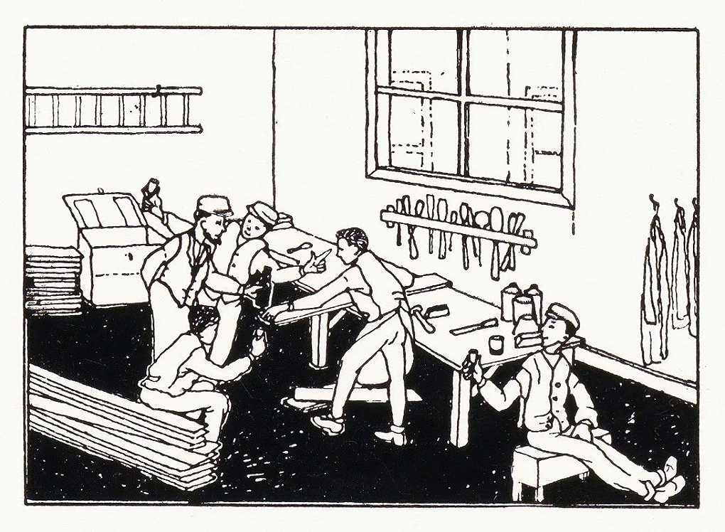 `Jongens bij een werkbank (1878) -