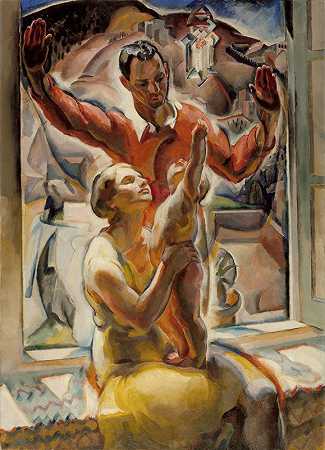 赫维格一家`The Herwigs (1928) by Edouard Antonin Vysekal