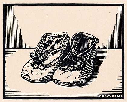 一双鞋`Paar schoenen (1921) by Julie de Graag
