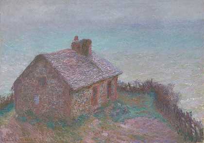 瓦伦格维尔海关大楼`The Customs House at Varengeville (1897) by Claude Monet