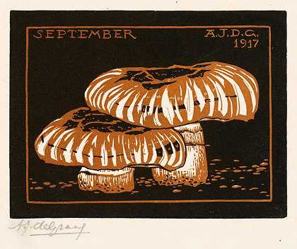 九月`September (1917) by Julie de Graag