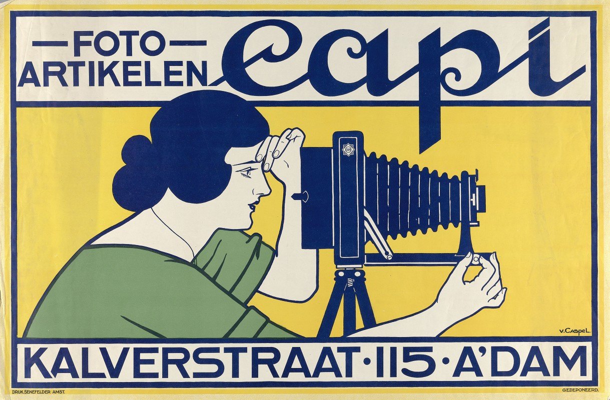图片文章：阿姆斯特丹115号Kalverstraat Capi`Fotoartikelen Capi, Kalverstraat 115 Amsterdam (c. 1899) by Johann Georg van Caspel