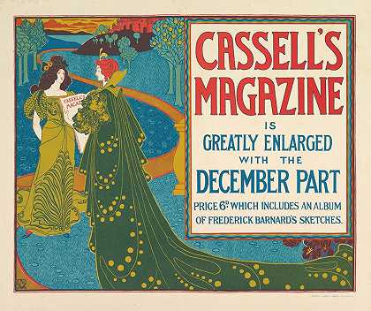 卡塞尔s杂志十二月`Cassells Magazine; December (1896) by Louis Rhead