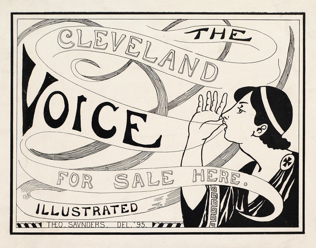 克利夫兰之声`The Cleveland voice (ca. 1890–1920) by Theo Saunders