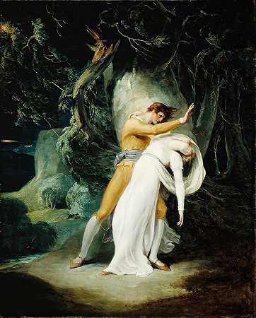 青瓷与阿米莉亚`Celadon and Amelia (1793) by William Hamilton