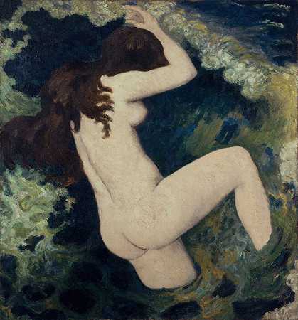 拉瓦格`La vague (1898) by Aristide Maillol