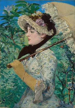 珍妮（春天）`Jeanne (Spring) (1881) by Édouard Manet