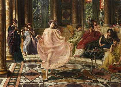 爱奥尼亚舞蹈`The Ionian Dance by Edward John Poynter