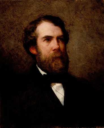 爱德华·惠尔赖特肖像`Portrait of Edward Wheelwright (1857) by William Morris Hunt