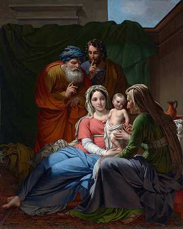 神圣的家庭`The Holy Family (1820) by Joseph Paelinck