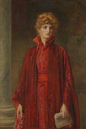 波西亚`Portia (1886) by Sir John Everett Millais