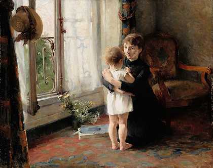 母子`Mother And Child (1886) by Helene Schjerfbeck