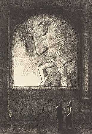 卢米埃（灯光）`Lumiere (Light) (1893) by 奥迪隆·雷东